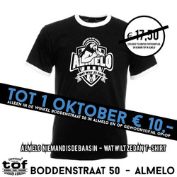 T-shirt Almelo Wat wil ze dan - Niemand is de Baas